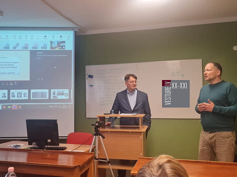 Notikusi lekcija “Divi dažādi ceļi vienā padomju reģionā? Latvijas un Lietuvas sociālā, ekonomiskā un politiskā attīstība"