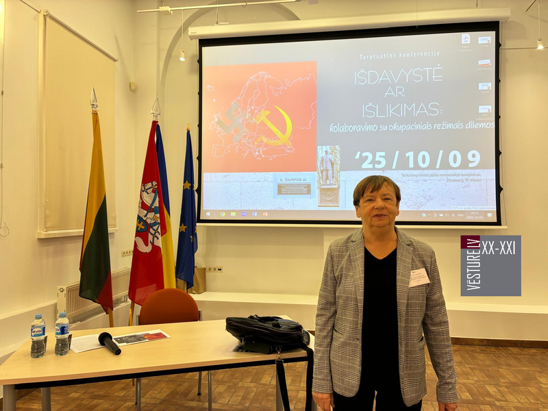 Dr. hist. Dainas Bleieres dalība starptautiskajā konferencē "Nodevība vai izdzīvošana: sadarbības ar okupācijas režīmiem dilemmas”