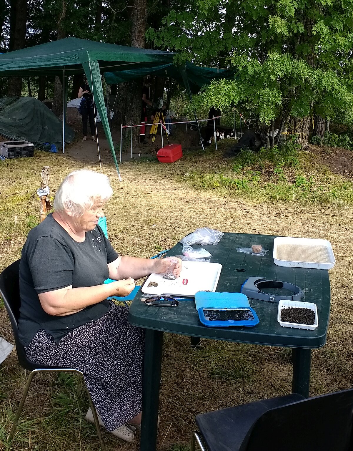 Ilga Zagorska Riņņukalna izrakumos 2018. gadā