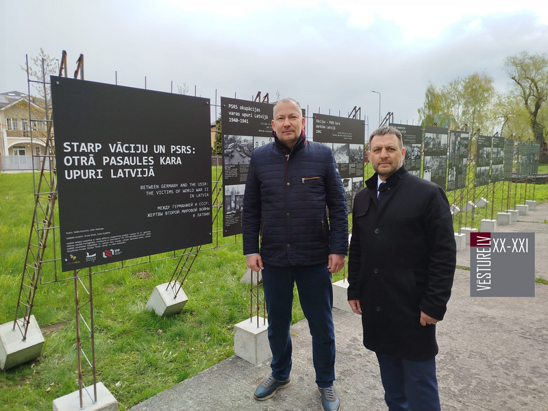 Atklāta brīvdabas izstāde “Kara upuri” Salaspilī